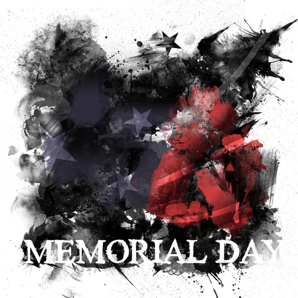 Cartel del Día Memorial — Foto de Stock