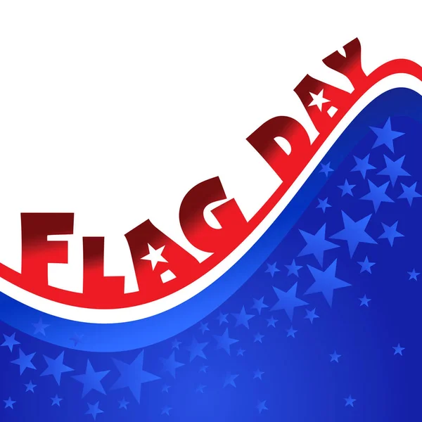 Flag Day text on a patriotic design — Stock Photo, Image