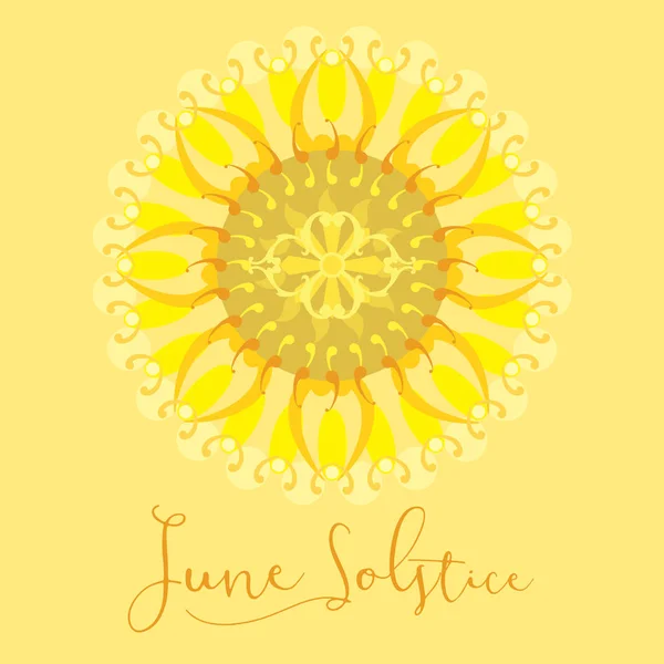 Design of June Solstice — Stock Photo, Image