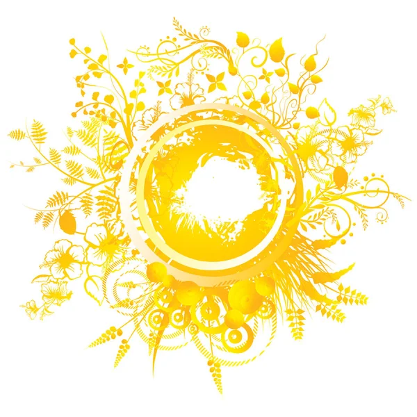 Een circulaire geometrisch ontwerp voor dag van de zomer zonnewende in juni — Stockfoto