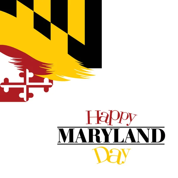 Illustrazione Astratta Happy Maryland Day Nel Suo Sfondo Colori Della — Foto Stock