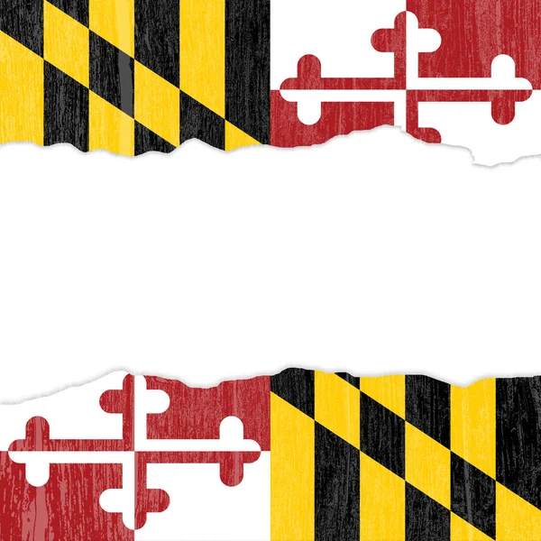 Ilustrację Streszczenie Grunge Maryland Flaga Kolor Tła Białym Tle Centralnej — Zdjęcie stockowe