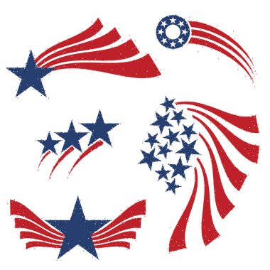 Amerika Birleşik Devletleri anımsatıcılarını Stars and Stripes ile kümesi