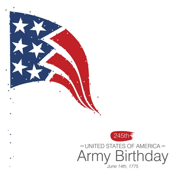 Een Abstracte Vector Illustratie Van 245Th United States Army Verjaardag — Stockvector
