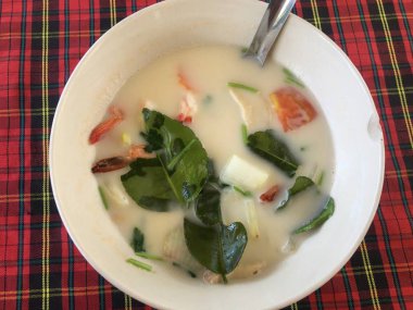 Coconut soup on Koh Samui, Thailand