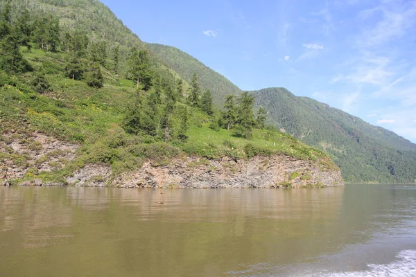 Teletskoe Gölü Nün Güzel Vahşi Doğası Altay — Stok fotoğraf