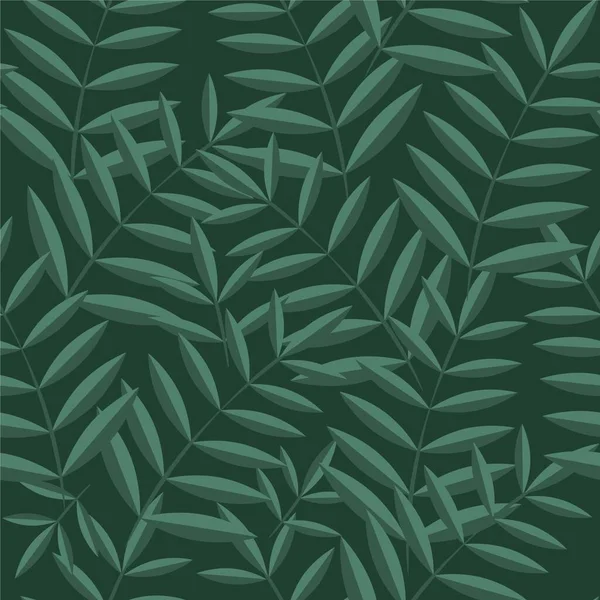 Padrão Folhas Tropicais Vetoriais Textura Sem Costura Botânica Desenhada Mão Vetores De Stock Royalty-Free