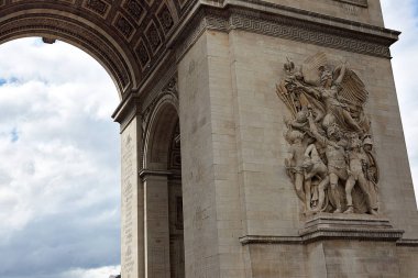Arc de triomphe de l' toile Paris France architecture closeup