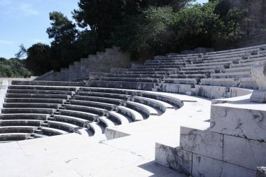 Antik Yunan amfi tiyatro, tiyatro Rodos Adası, yaz