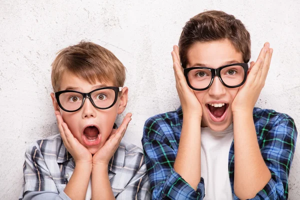 Portrait of two young brothers. — Φωτογραφία Αρχείου