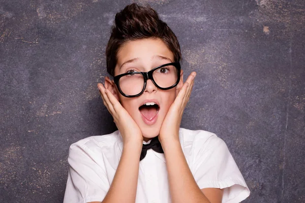 Young surprised boy posing. — Stock Photo, Image