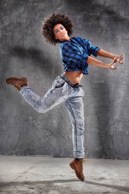 Dans, atlama genç kız.