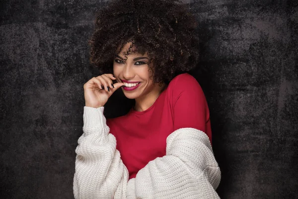 Retrato de chica afroamericana  . — Foto de Stock