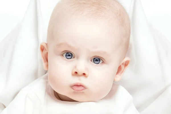 Funny little baby boy. — Stock Photo, Image