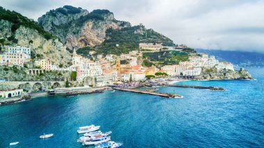 İtalya güzel Amalfi coast köy.