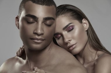 Güzellik portre çekici çift.