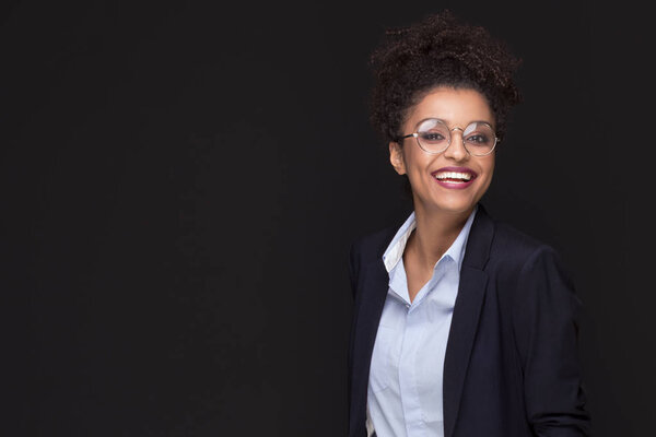 Young beautiful business woman posing.