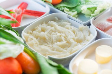 inek bağırsaklar gıda suki ayarla, restoranlar, çorba, Tay tarzında Japon besindir