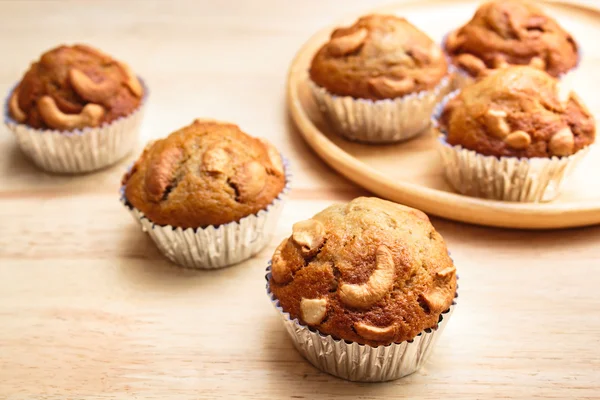 Banana cup cake freshly baked. — Stock Photo, Image