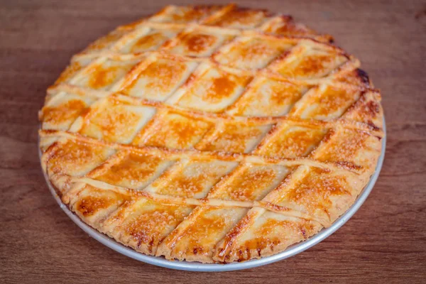 Dessert de tarte aux pommes . — Photo