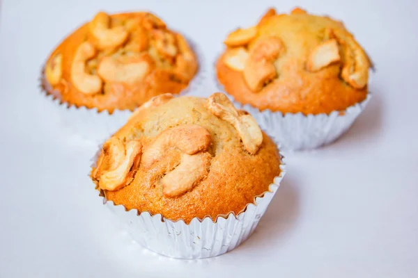 Bolo de banana acabado de fazer . — Fotografia de Stock