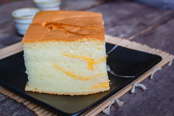 Popular Taiwanese styled sponge cake, Taiwanese fluffy egg spong — Stock Photo, Image