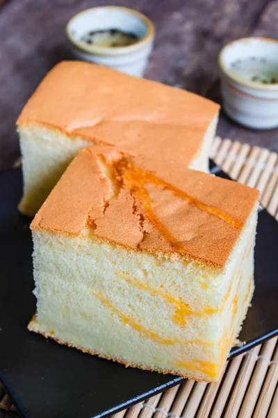 Populární Tchajwanské stylu piškotový dort, tchajwanské nadýchané vaječné spong — Stock fotografie