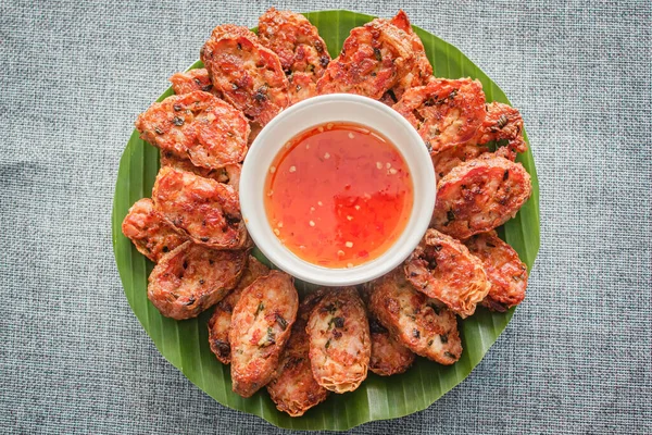 Camarones Fritos Rollos Carne Cerdo Estilo Chino —  Fotos de Stock