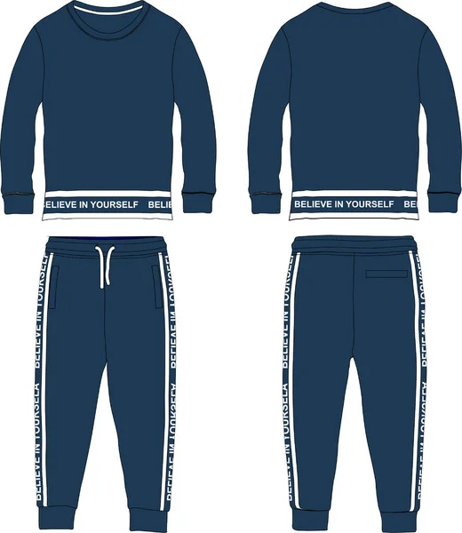 Spor takımı moda teknik şablonunu ayarladı