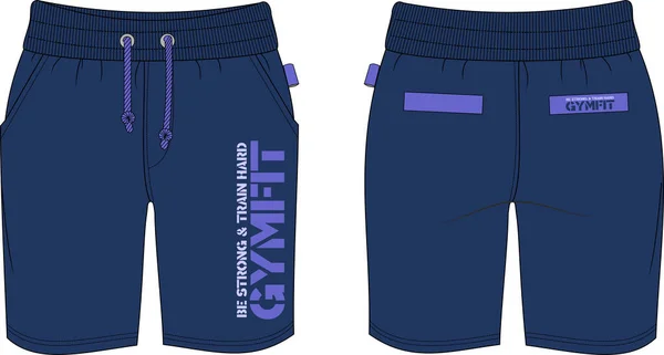 Erkek şortu spor salonu spor şablonu