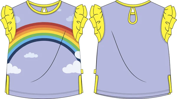 Kızlar tekstil gökkuşağı tasarımı