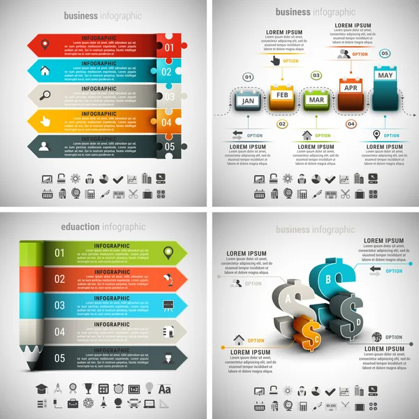 Creative Business Infographics — Stock Vector