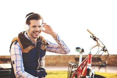 Bisiklete binmek sonra molası