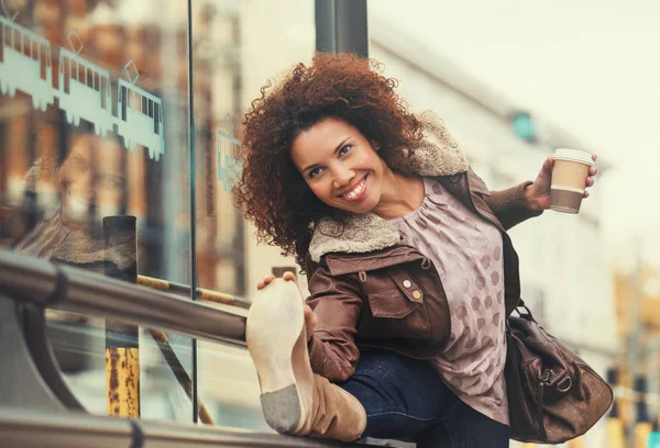 Waiting for the Bus — Stock Photo, Image