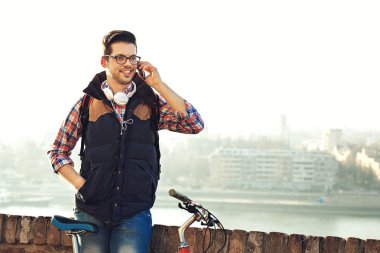 Bisiklete binmek sonra molası