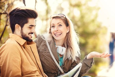 Dışarı zevk çift