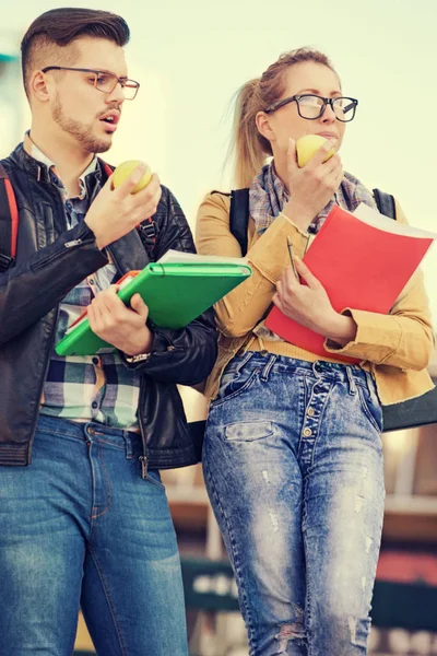 Estudiantes aprendiendo para el examen — Foto de Stock