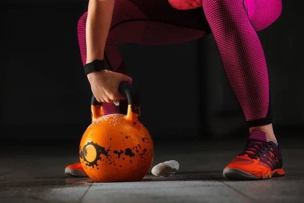 Training With Kettlebell — Stock Photo, Image