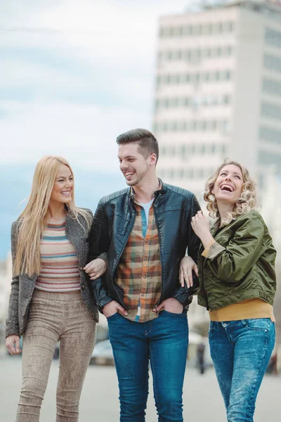 Vrienden hangen een plezier — Stockfoto