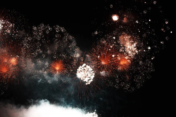 Amazing colorful fireworks — Stock Photo, Image