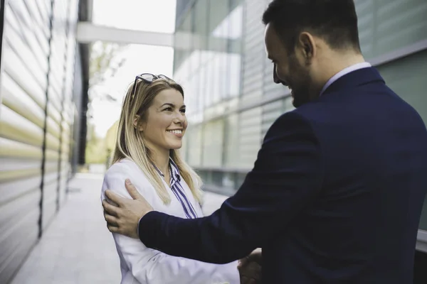 Business people are discussing about project — Stock Photo, Image