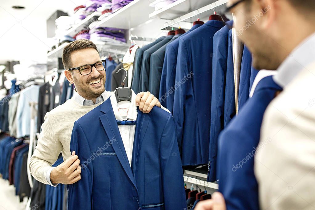 Man Enjoying Shopping