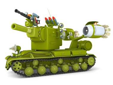  Karikatür Ultra Tank 3d çizim