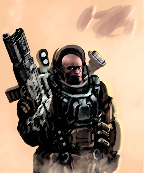 Heavy Space Marine Stok Görüntü