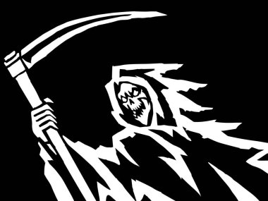 Kara ölüm vektör çizim