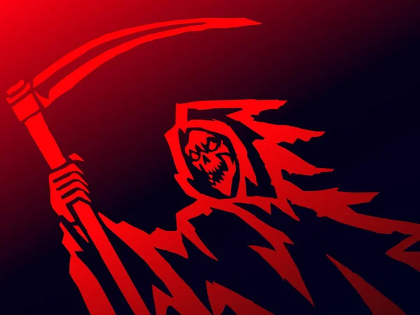 Red Dark Death Vector Ilustração — Vetor de Stock