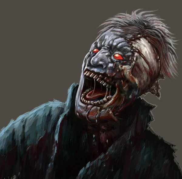 Zombies avec visage cassé — Photo