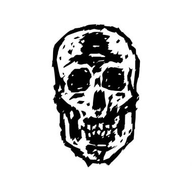 Grim kafatası vektör çizim