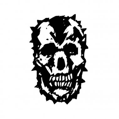 iblis kafatası vektör çizim