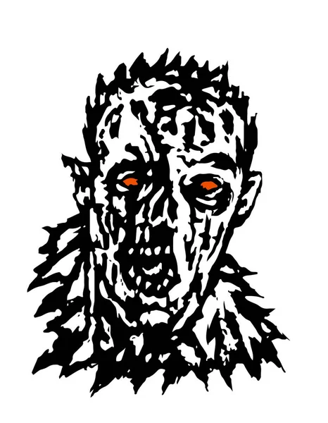 Toorn van de zombie. Vectorillustratie. — Stockvector